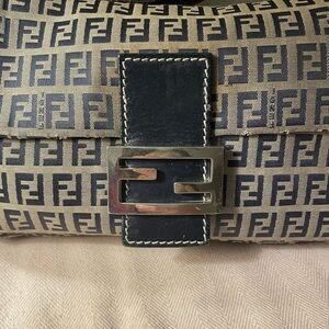 Fendi Zucca Canvas Baguette